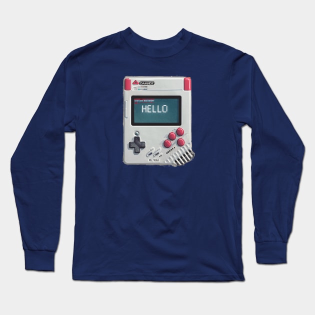 Pixel art : Vintage Gaming Journey Long Sleeve T-Shirt by CreationArt8